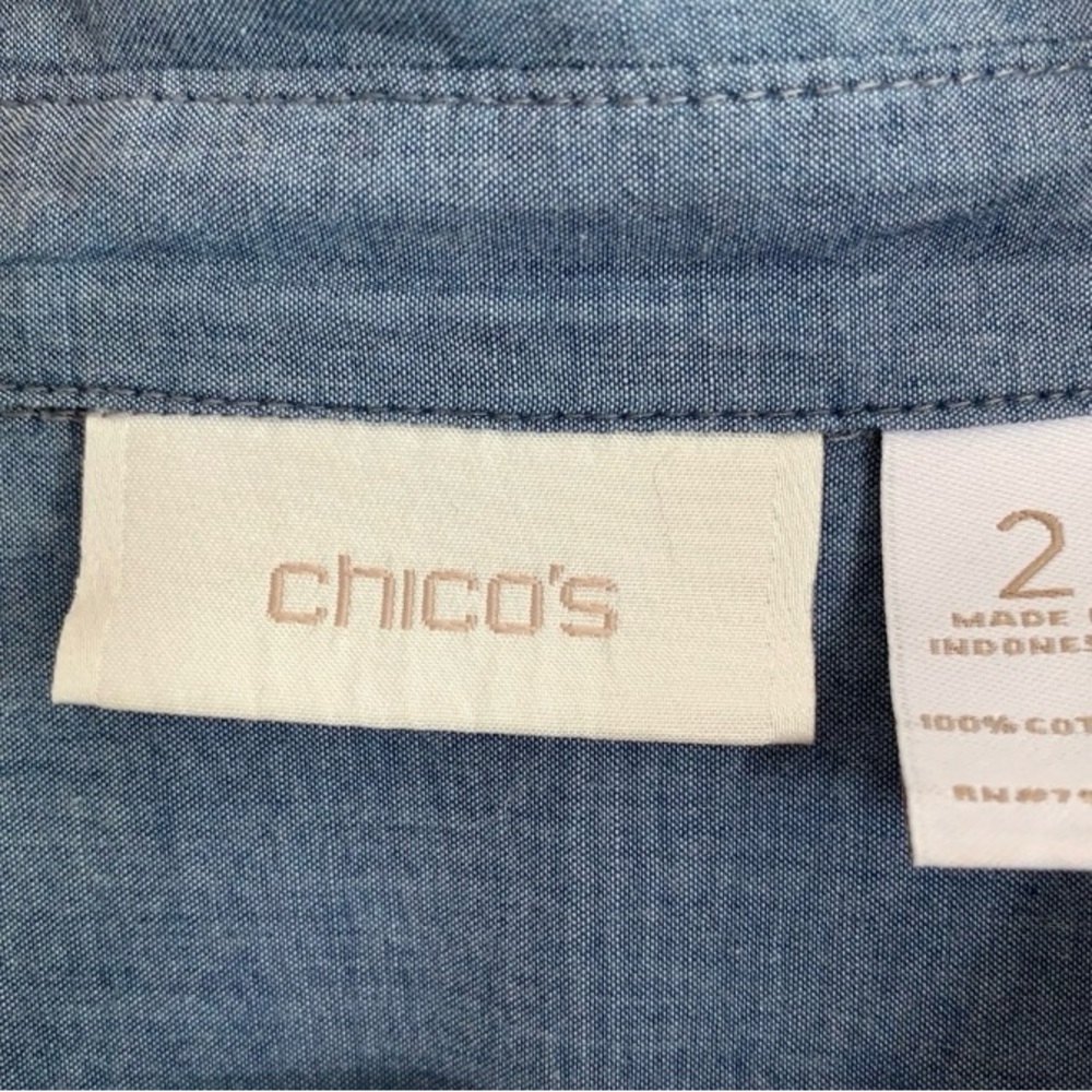 Chico’s Women’s Top Sz 2 (12) - Picture 4 of 5